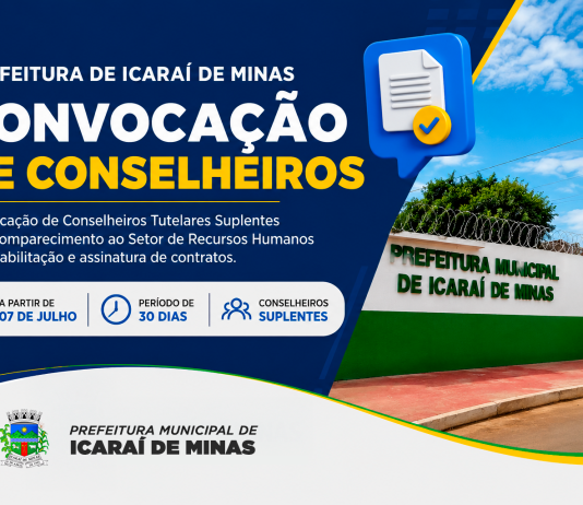 Prefeitura convoca Conselheiros Tutelares Suplentes